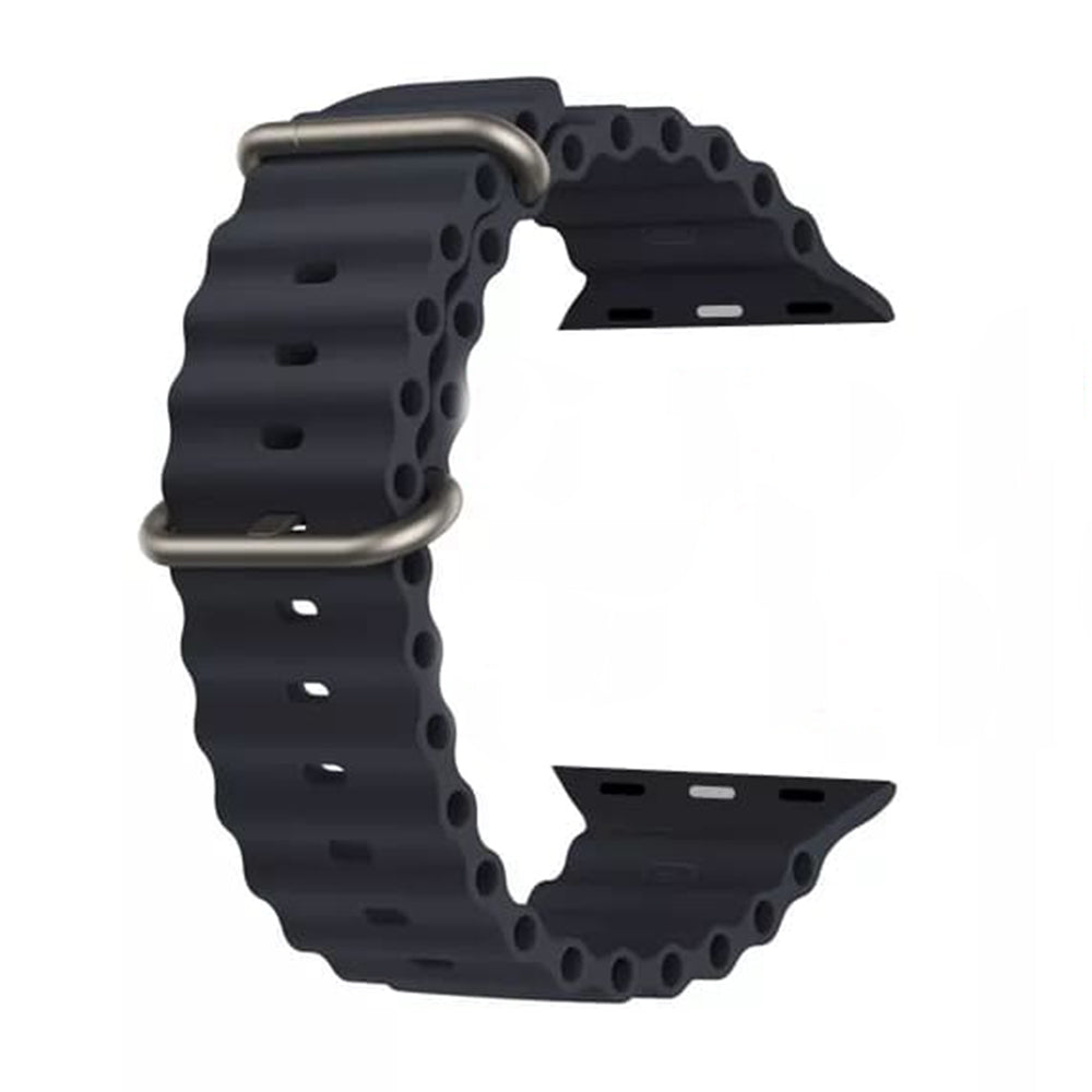 Curea smartwatch Techsuit Watchband (W038) compatibil cu Apple Watch 1/2/3/4/5/6/7/8/9/10/11/SE/SE 2/SE 3/Ultra/2/3 (42/44/45/46/49mm), Negru