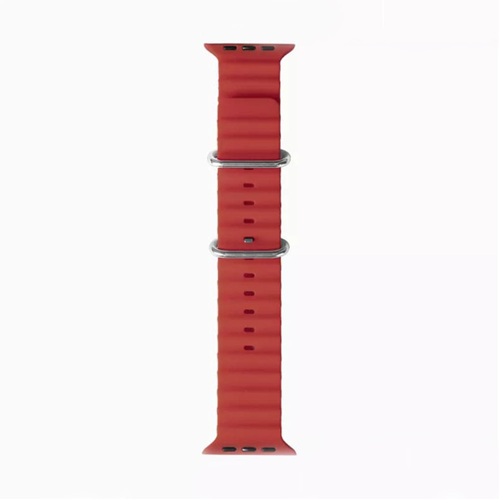 Curea smartwatch Techsuit Watchband (W038) compatibil cu Apple Watch 1/2/3/4/5/6/7/8/9/10/11/SE/SE 2/SE 3/Ultra/2/3 (42/44/45/46/49mm), Rosu Vin