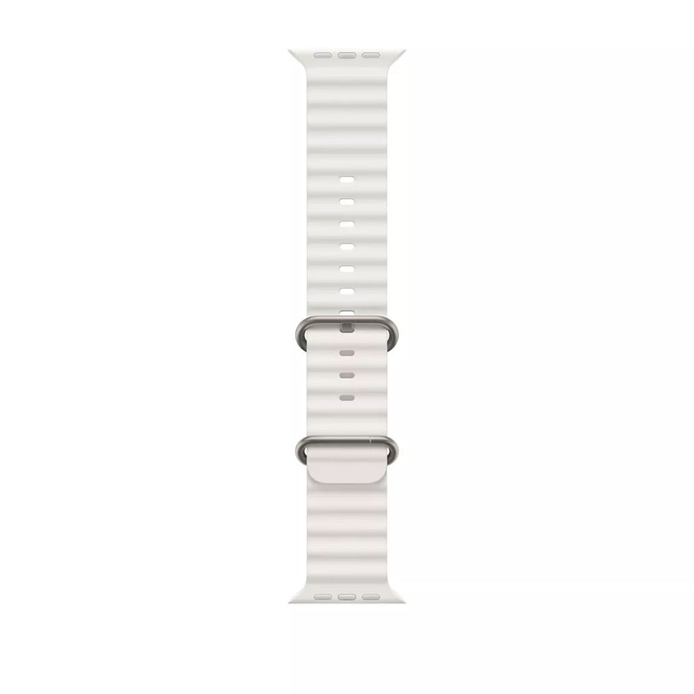 Curea smartwatch Techsuit Watchband (W038) compatibil cu Apple Watch 1/2/3/4/5/6/7/8/9/10/11/SE/SE 2/SE 3 (38/40/41/42mm), Alb