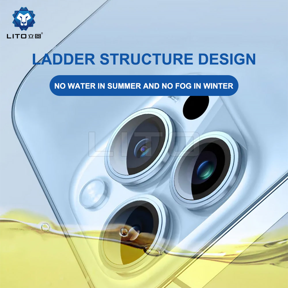 Folie de protectie Lito S+ Camera Glass compatibil cu iPhone 13 Pro / iPhone 13 Pro Max, Grafit