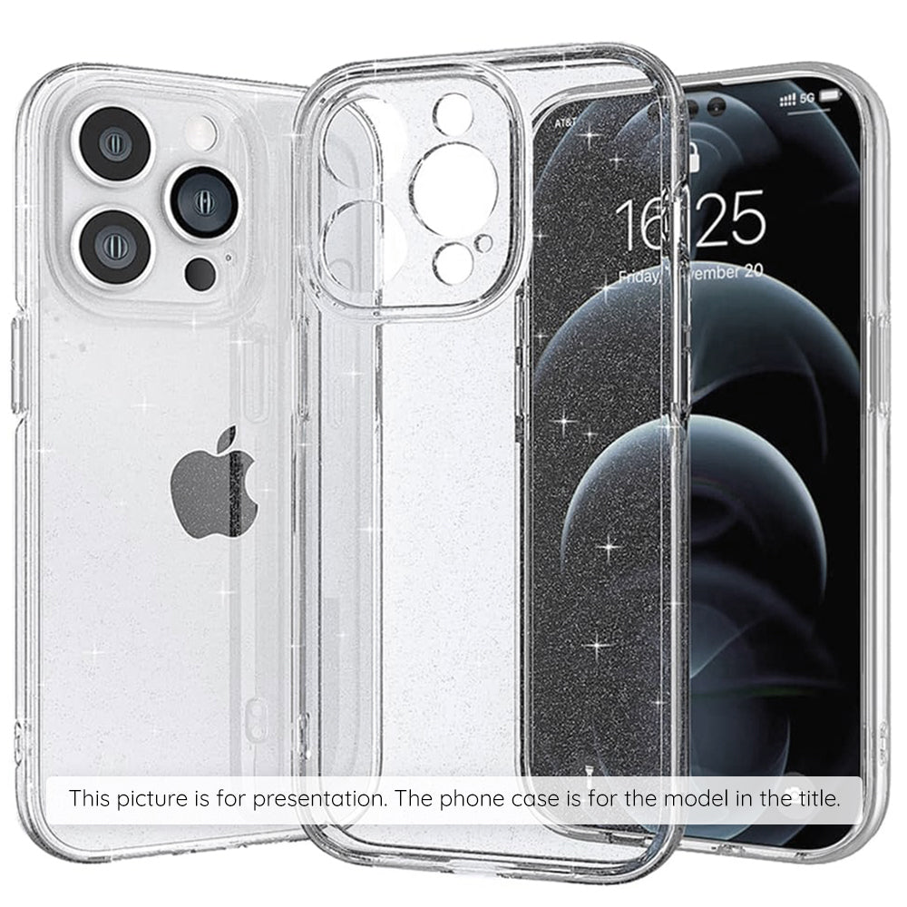 Husa de protectie Techsuit SparkleSkin compatibil cu iPhone 17 Pro / iPhone 18 Pro, Transparent