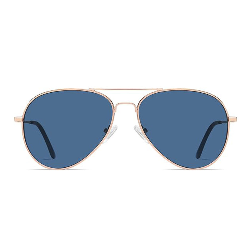 Techsuit Sunglasses (3025), for Women and Men, with UV Protection and Metal Frame, Roz Auriu / Harbor Blue