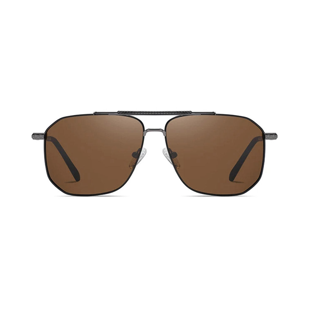 Techsuit Sunglasses Polarized (8538), for Men, with UV Protection, Metal, Gun Color / Maro