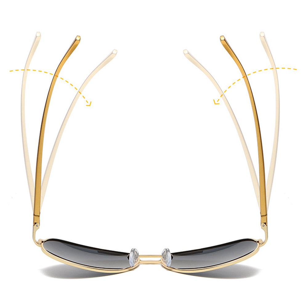 Ochelari de Soare Techsuit (2150), Metal, Negru / Verde