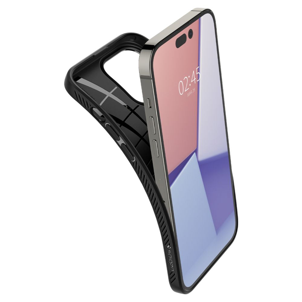 Husa de protectie Spigen Liquid Air (ACS04813) compatibil cu iPhone 14 Pro Max, Negru Mat