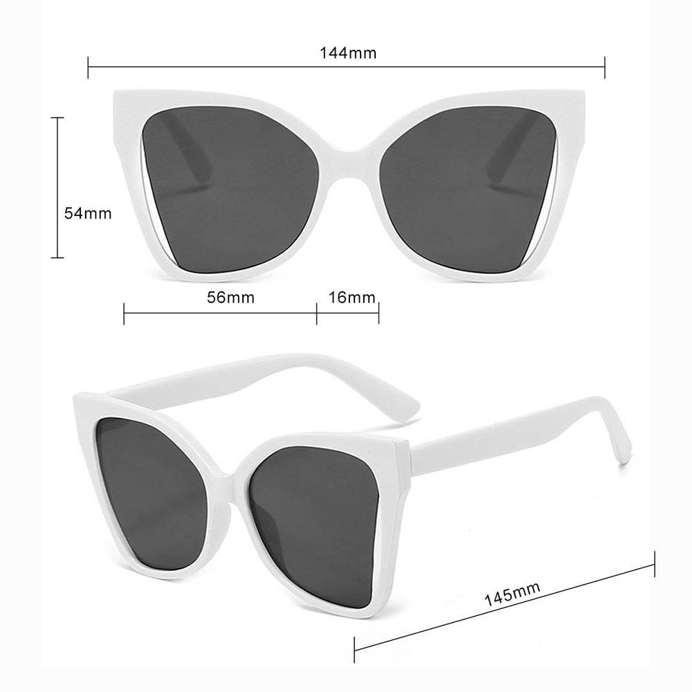 Techsuit Sunglasses (5335), for Women with PC Frame and Lens, Butterfly Shape, Maro