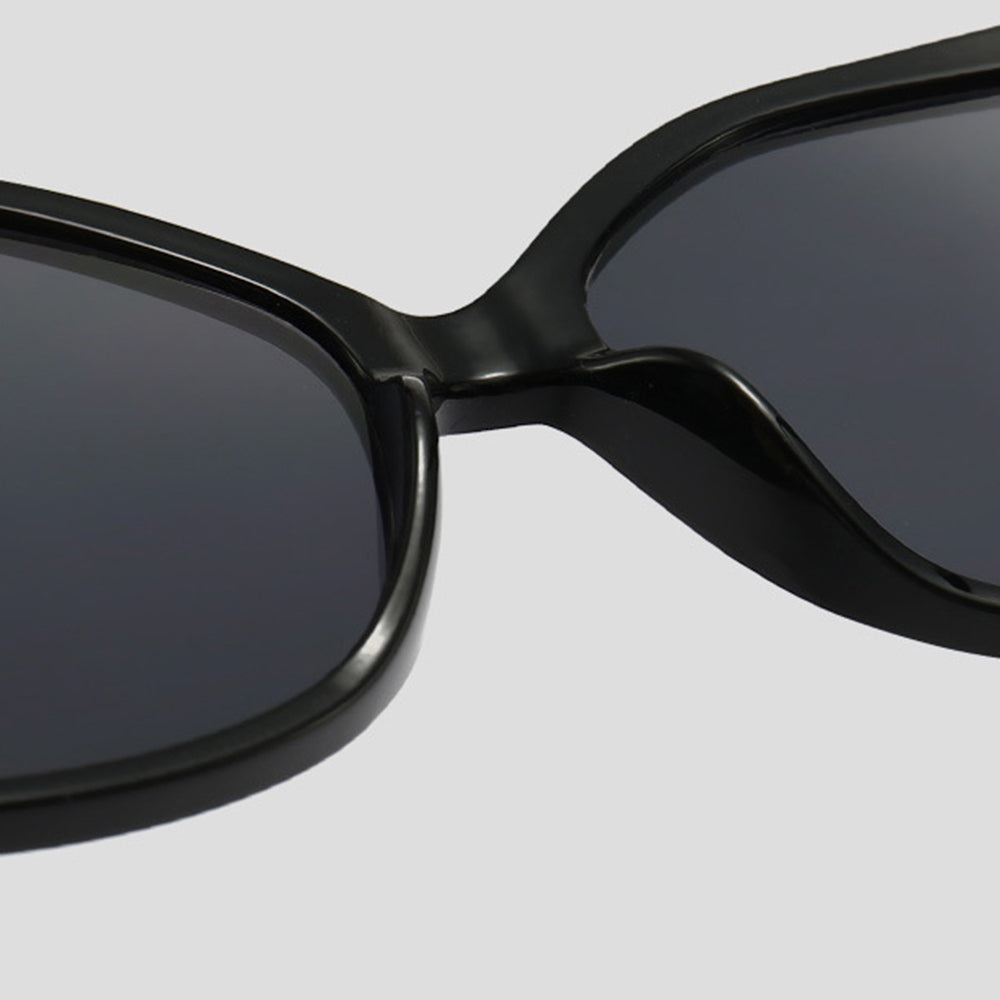 Techsuit Sunglasses (5335), for Women with PC Frame and Lens, Butterfly Shape, Gri