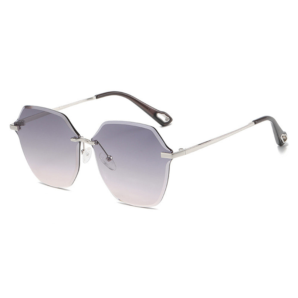 Techsuit Sunglasses (8195), for Women, Metal and PC, Argintiu / Gradient Gray