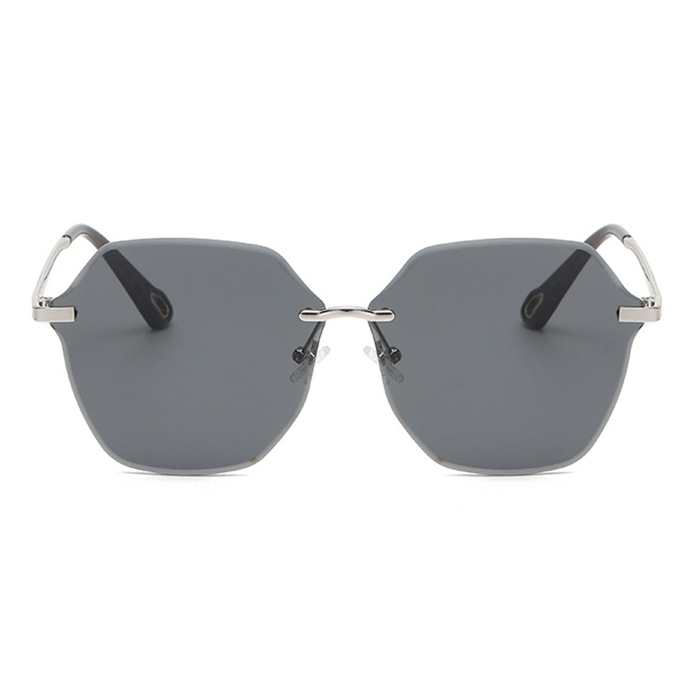 Techsuit Sunglasses (8195), for Women, Metal and PC, Argintiu / Gradient Gray
