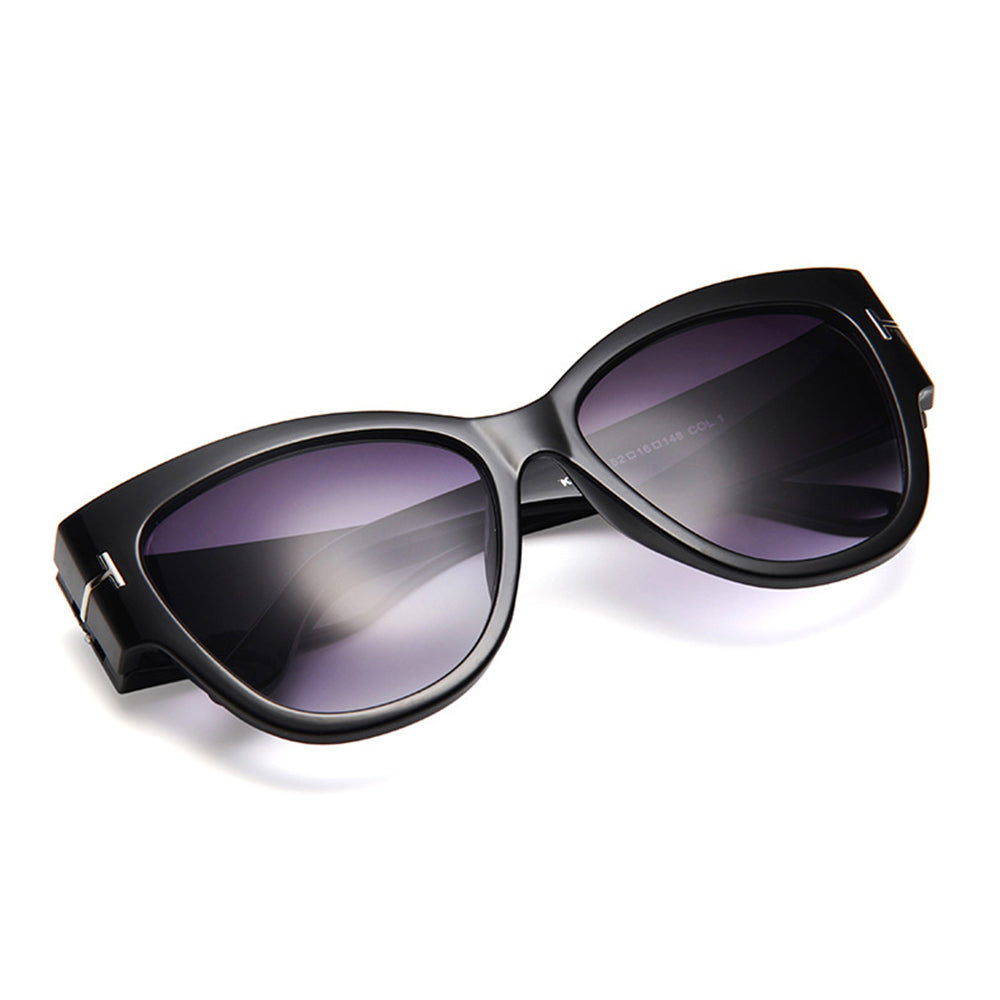 Techsuit Sunglasses (9778), for Women with PC Frame and Lens, Cat Eye, Alb / Gradient