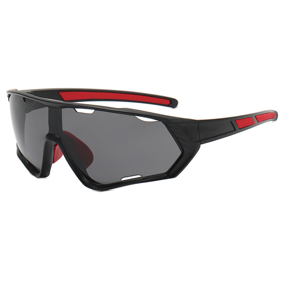 Techsuit Bike Glasses (9330), for Cycling, Sport Outdoor Activities, PC Frame and Lens, Unisex, Negru / Red