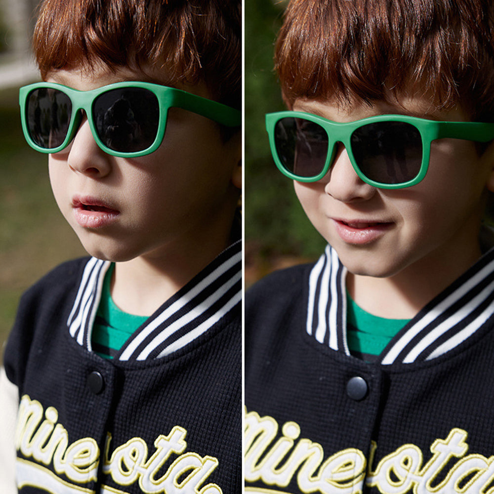 Techsuit Sunglasses Polarised (8306-C22), for Babies, Square Shape, with Strap, Nisipiu Pink