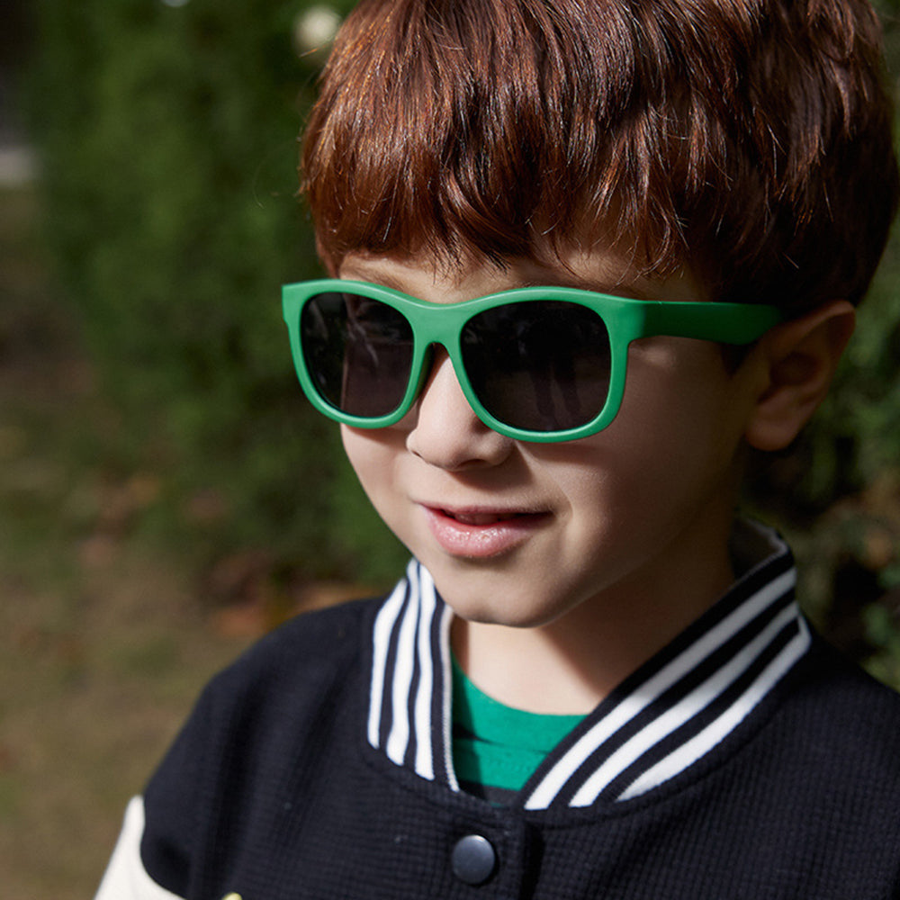 Techsuit Sunglasses Polarised (8306-C22), for Babies, Square Shape, with Strap, Nisipiu Pink