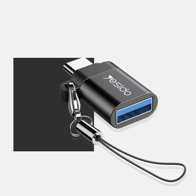 Adaptor OTG USB-C - USB-A Yesido GS06 - Negru - NotebookGsm