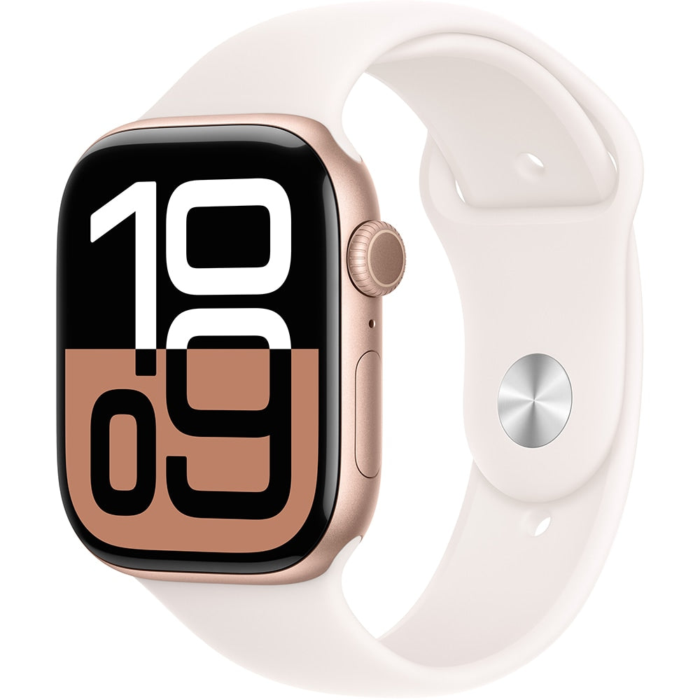 Apple Watch Series 10 GPS, Silver Aluminiumtok 46mm, Blue Cloud Sport Loop