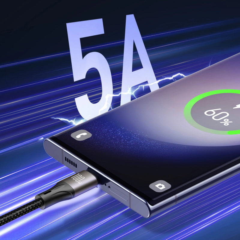 Cablu Date si Incarcare USB-C - USB-C Joyroom S-A25 Light-Speed, 100W, 1.2m