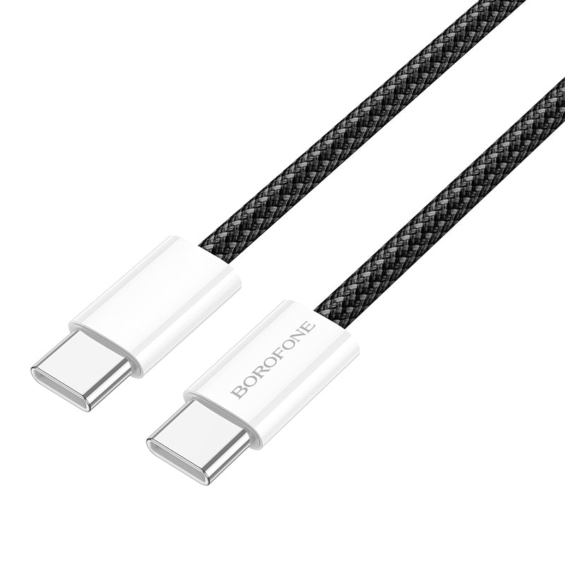 Cablu Date si Incarcare USB-C - USB-C Borofone BX103 Original, 60W, 1m