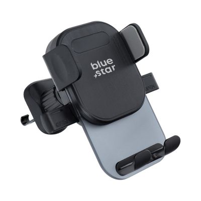 BLUE STAR autós tartó automatikus zárral X2 szellőzőrácsra, fekete