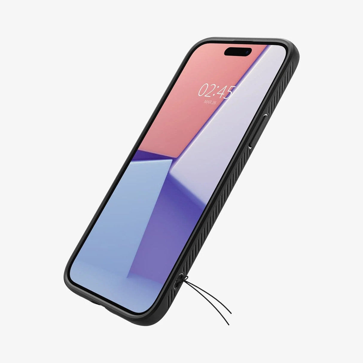 Spigen Liquid Air tok, iPhone 15-tel kompatibilis, matt fekete
