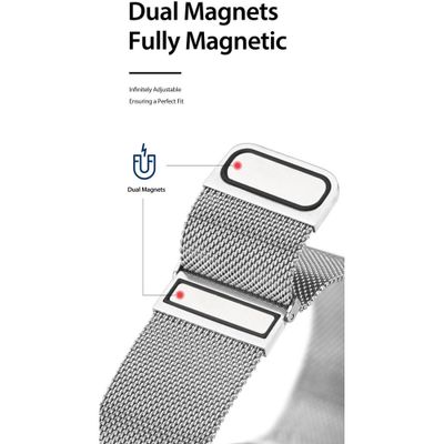 DUX DUCIS OCEAN WAVE rozsdamentes acél szíj, Apple Watch 38 / 40 / 41 / 42 mm