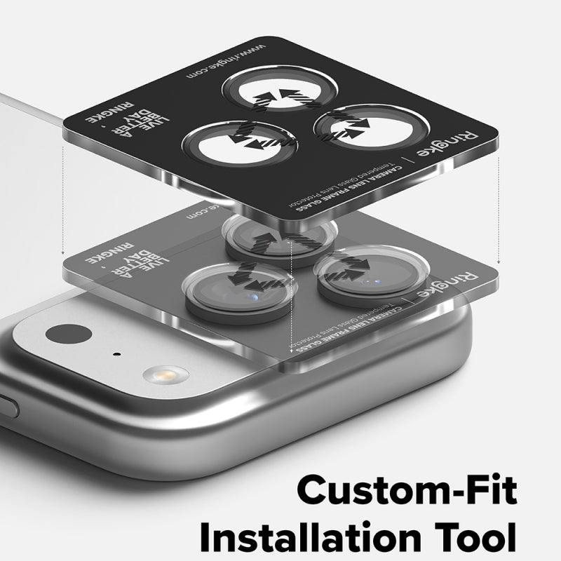 Folie de protectie Camera Spate Ringke pentru Apple iPhone 17 Pro Max / 17 Pro, Sticla Securizat