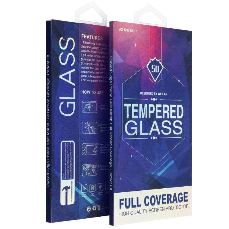 Folie de protectie Ecran OEM pentru Samsung Galaxy S25 S931, Sticla Securizata, Full Glue, 5D - Neagra - NotebookGsm