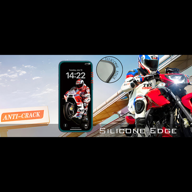 Folie de protectie Ecran Anank 5X Reinforced Anti Crack pentru Apple iPhone 17 Pro, Sticla Securizata, Full Glue, 3D