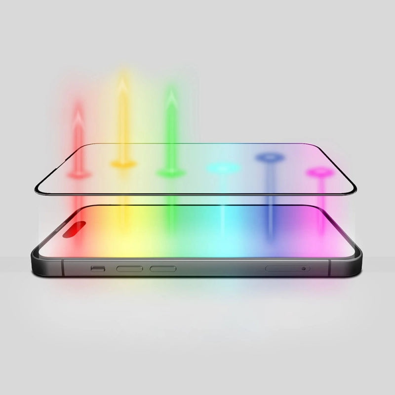 Folie de protectie Ecran Anti Blue Light Anank 5X Reinforced pentru Apple iPhone 17 Air, Sticla Securizata, Full Glue, 2.5D