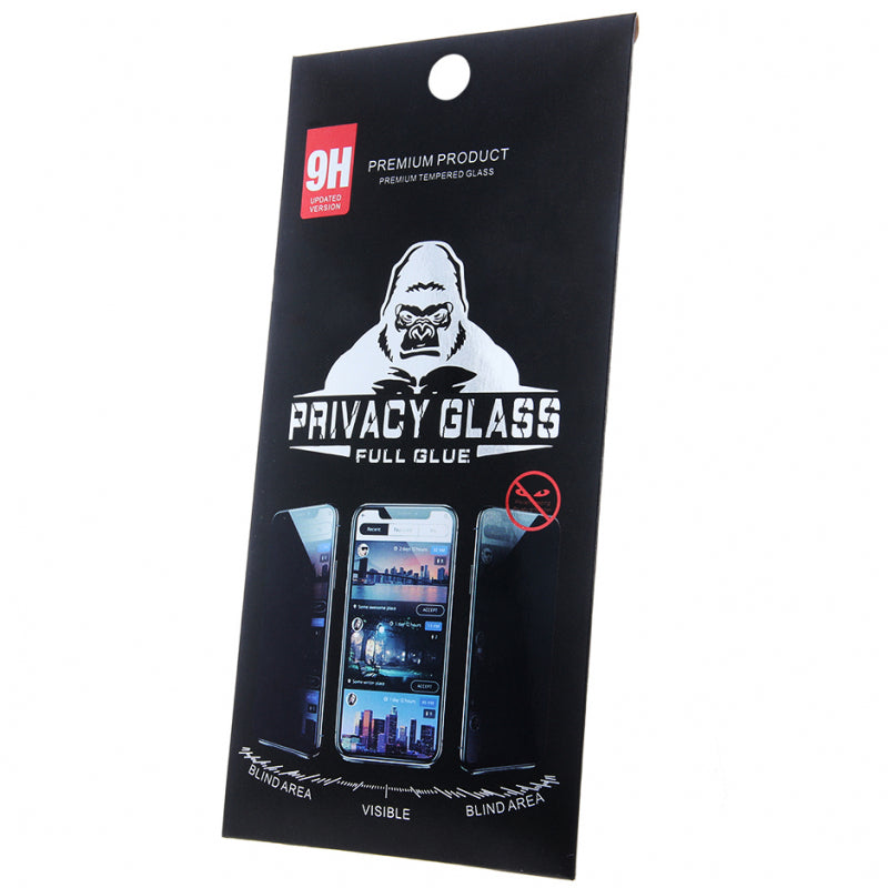 Folie de protectie Ecran Privacy OEM pentru Apple iPhone 13 Pro Max, Sticla securizata, Full Glue - Default Title - NotebookGsm