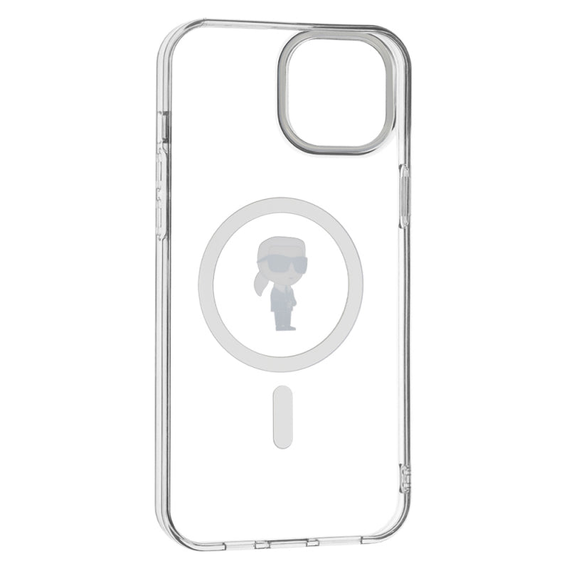 Husa MagSafe pentru Apple iPhone 15 Plus, Karl Lagerfeld, IML Ikonik Karl