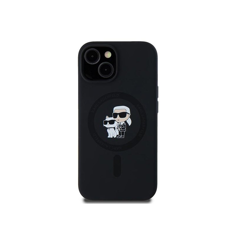 Husa MagSafe pentru Apple iPhone 15 Plus, Karl Lagerfeld, Silicone Karl & Choupett