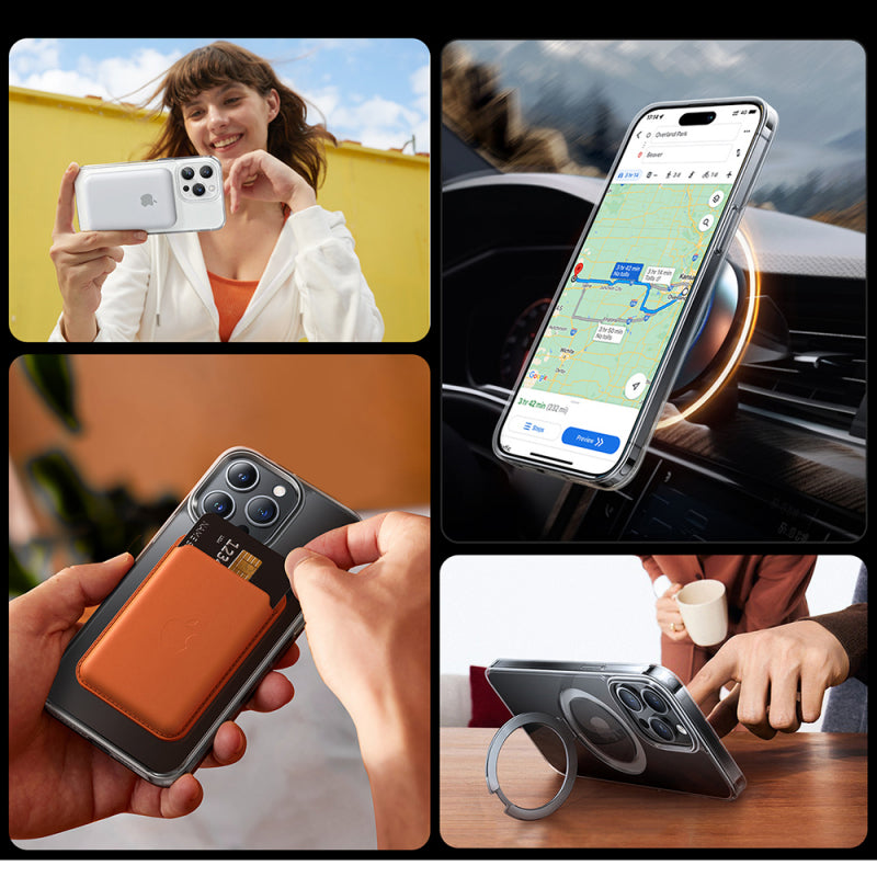 Husa MagSafe pentru Apple iPhone 15 Plus, Torras, Ostand Pro