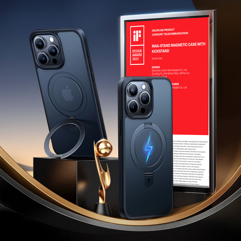 Husa MagSafe pentru Apple iPhone 15 Pro, Torras, Ostand