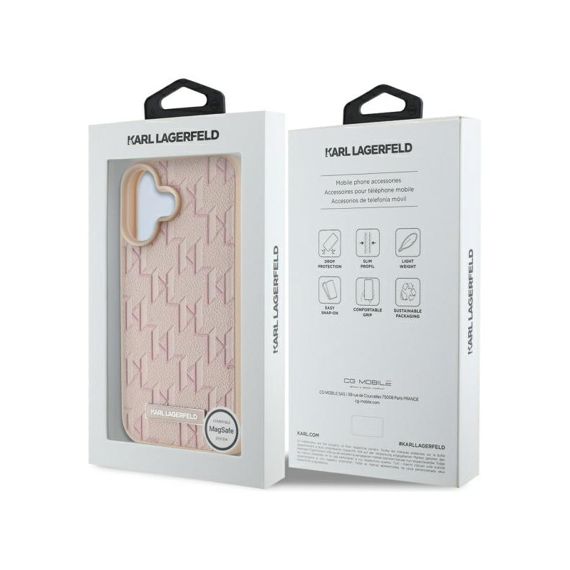 Husa MagSafe pentru Apple iPhone 16, Karl Lagerfeld, Hot Stamp