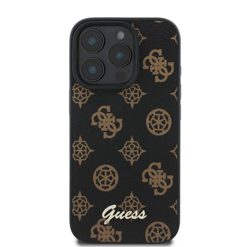 Husa MagSafe pentru Apple iPhone 16 Pro Max, Guess, Peony Script