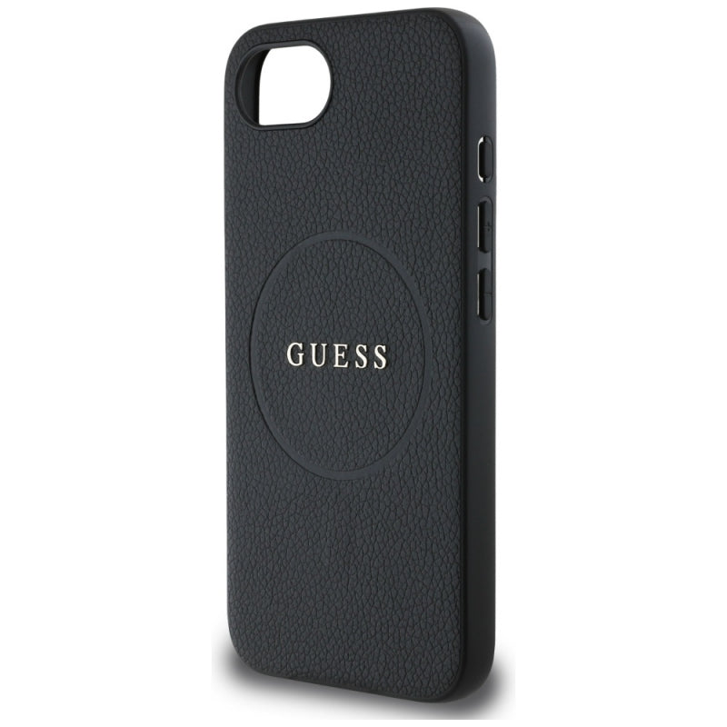 Husa MagSafe pentru Apple iPhone 16e, Guess, Grained Gold Rin