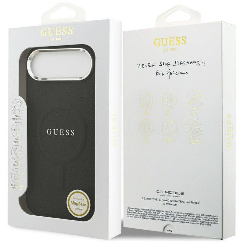 Husa MagSafe pentru Apple iPhone 17 Air, Guess, Classic Logo