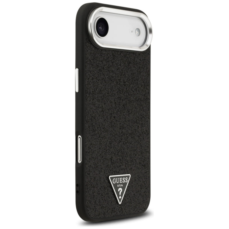 Husa MagSafe pentru Apple iPhone 17 Air, Guess, Glitter Triangle Logo