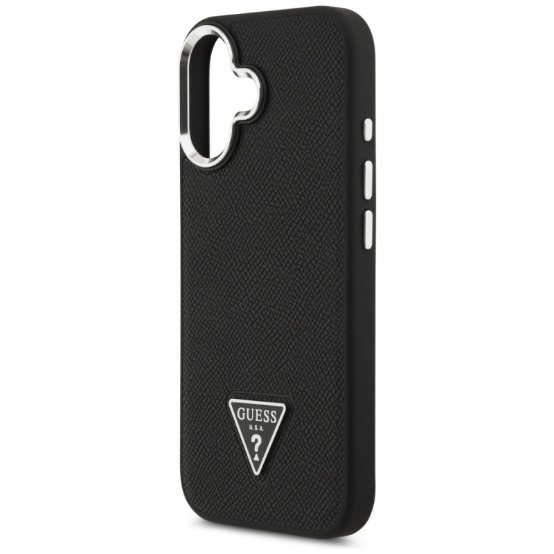 Husa MagSafe pentru Apple iPhone 17, Guess, Grained Triangle Logo