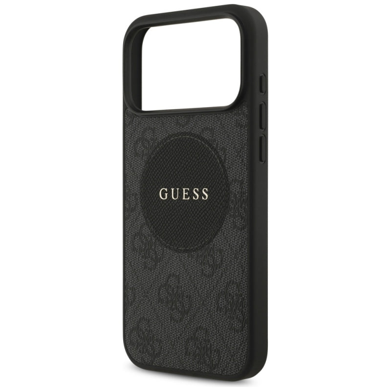 Husa MagSafe pentru Apple iPhone 17 Pro Max, Guess, 4G Circle Classic Logo