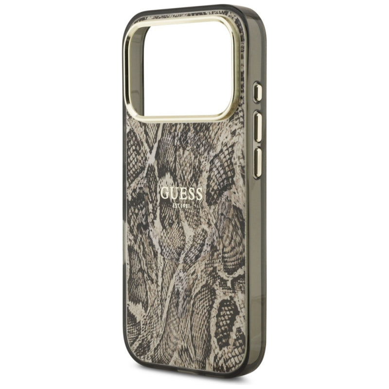 Husa MagSafe pentru Apple iPhone 17 Pro Max, Guess, Python Pattern