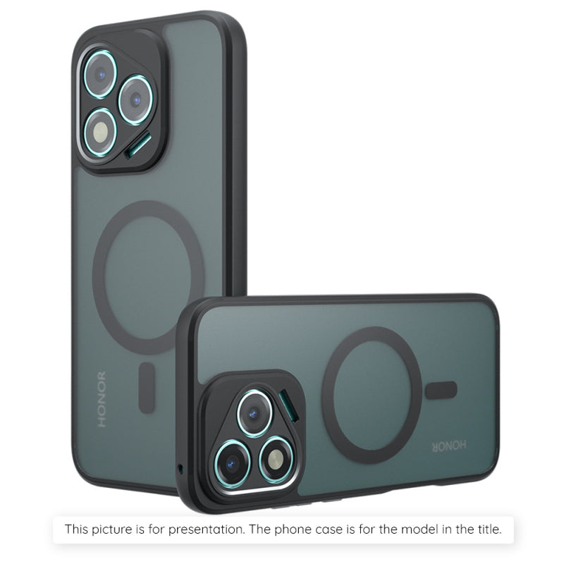 Husa MagSafe pentru Honor 400, Techsuit, PureFrost - Neagra - NotebookGsm