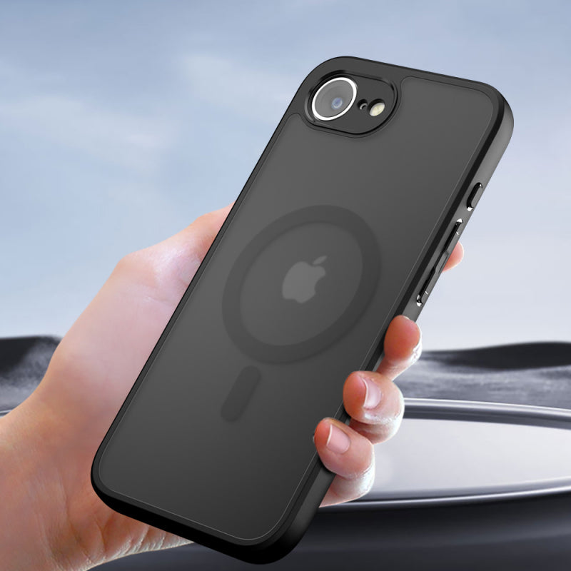 Husa MagSafe pentru Honor 400, Techsuit, PureFrost - Neagra - NotebookGsm