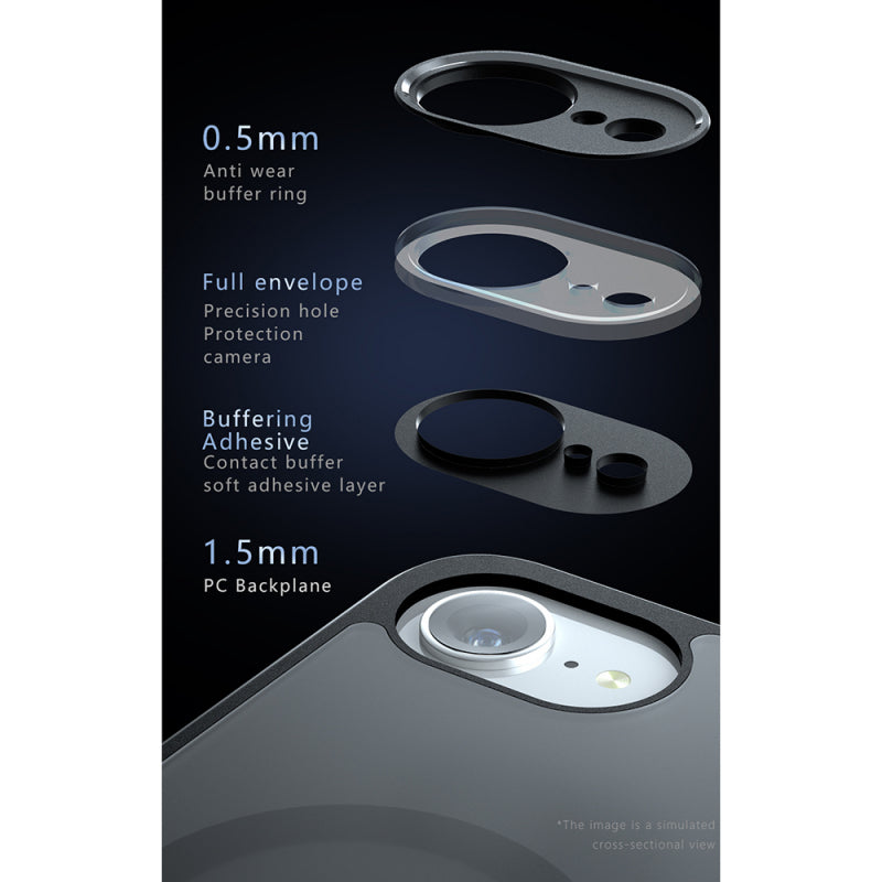 Husa MagSafe pentru Honor 400, Techsuit, PureFrost - Neagra - NotebookGsm