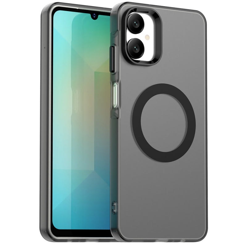 Husa MagSafe pentru Samsung Galaxy A06 A065, Techsuit, CandyCas - Neagra - NotebookGsm