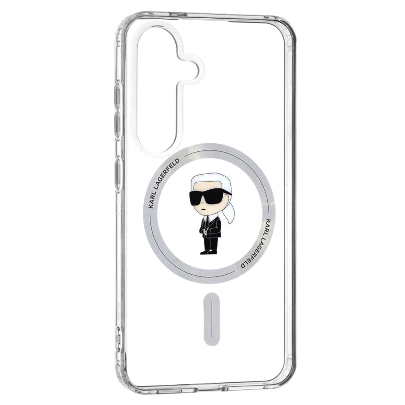 Husa MagSafe pentru Samsung Galaxy S24 S921, Karl Lagerfeld, IML Ikonik Karl