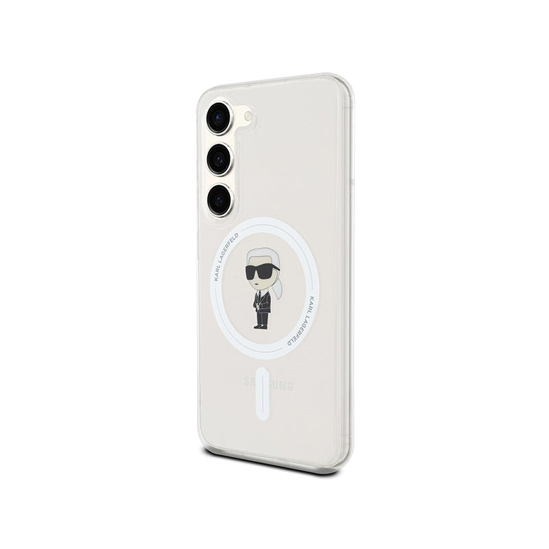 Husa MagSafe pentru Samsung Galaxy S24 S921, Karl Lagerfeld, IML Ikonik Karl