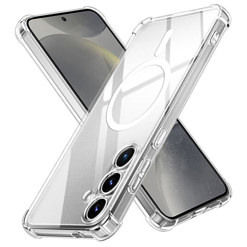 Husa MagSafe pentru Samsung Galaxy S24 S921, Techsuit, Shockproof - Transparenta - NotebookGsm