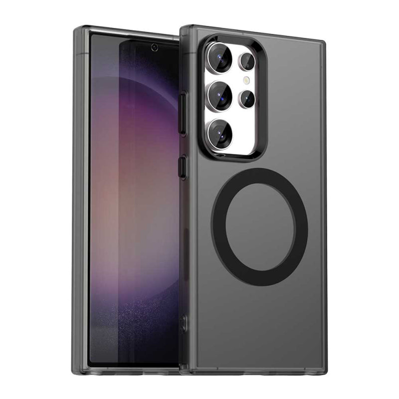 Husa MagSafe pentru Samsung Galaxy S24 Ultra S928, Techsuit, CandyCas - Neagra - NotebookGsm