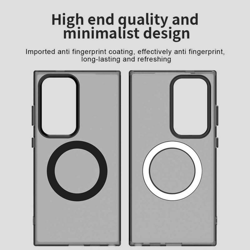 Husa MagSafe pentru Samsung Galaxy S24 Ultra S928, Techsuit, CandyCas - Neagra - NotebookGsm